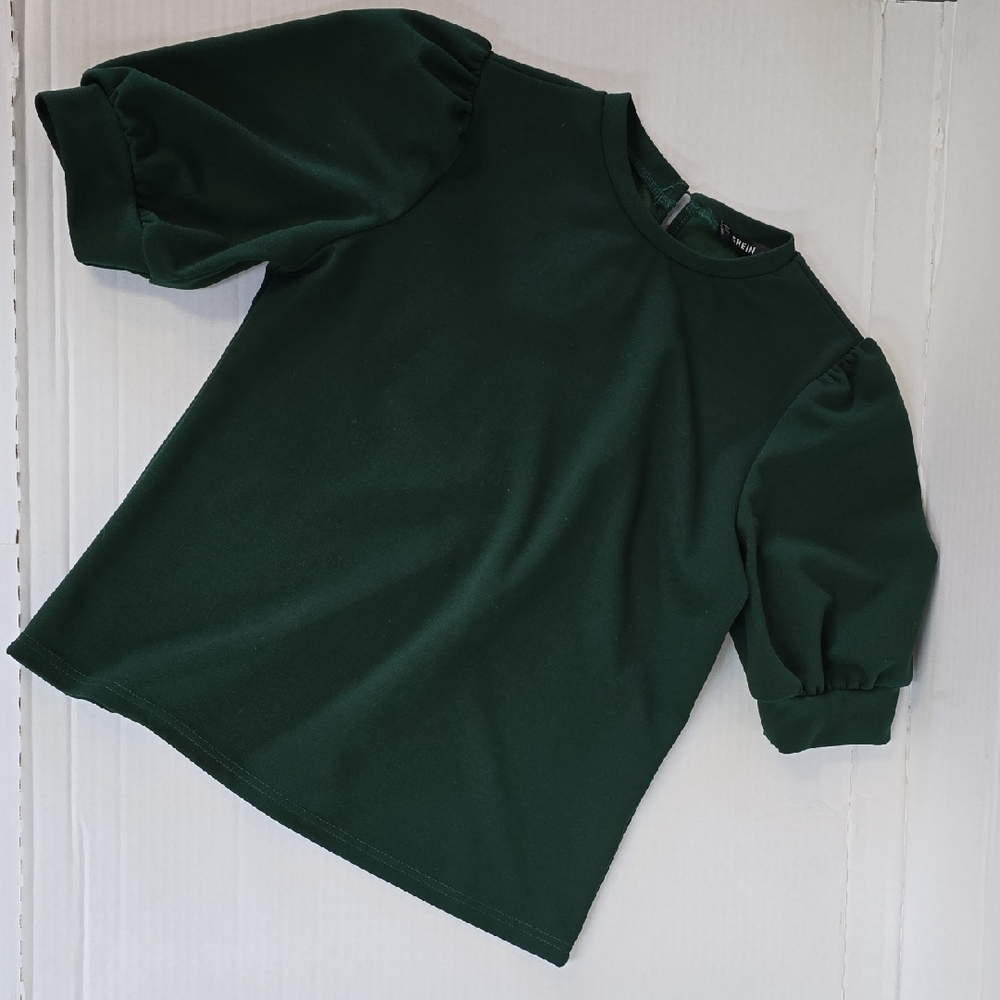 SHEIN Forest Green Knit Top